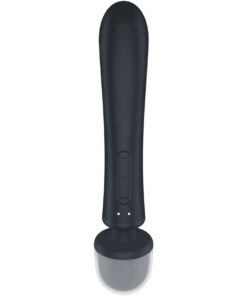 SATISFYER – TRIPLE LOVER MASAJEADOR VIBRADOR RABBIT GRIS - intimamenities.com