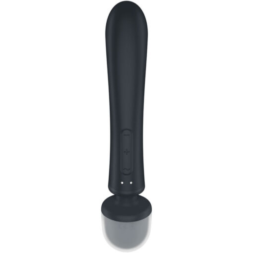 SATISFYER – TRIPLE LOVER MASAJEADOR VIBRADOR RABBIT GRIS - intimamenities.com