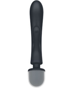SATISFYER – TRIPLE LOVER MASAJEADOR VIBRADOR RABBIT GRIS - intimamenities.com