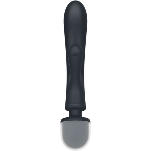 SATISFYER – TRIPLE LOVER MASAJEADOR VIBRADOR RABBIT GRIS - intimamenities.com