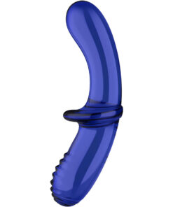 SATISFYER - DOUBLE CRYSTAL DILDO AZUL