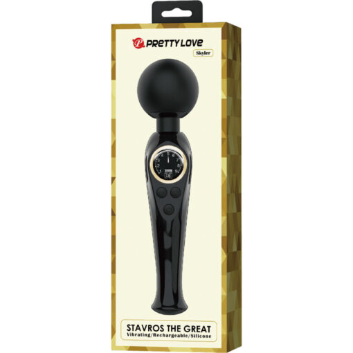 PRETTY LOVE – SKYLER VIBRADOR WAND NEGRO - intimamenities.com