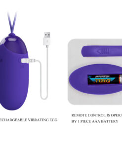 PRETTY LOVE – BERGER YOUTH HUEVO VIBRADOR CONTROL REMOTO VIOLETA - intimamenities.com