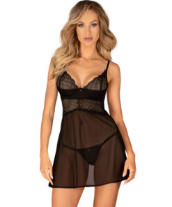 OBSESSIVE - CHEMERIS SET BADYDOLL & TANGA XS/S