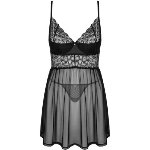 OBSESSIVE - CHEMERIS SET BADYDOLL & TANGA XS/S - Imagen 5