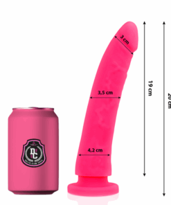 DELTA CLUB - DILDO REALISTA ROSA SILICONA MEDICA 20 CM -O- 4 CM