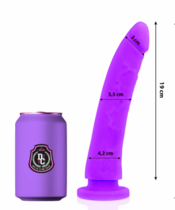 DELTA CLUB - DILDO REALISTA LILA SILICONA MEDICA 20 CM -O- 4 CM