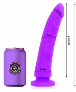 DELTA CLUB - DILDO REALISTA LILA SILICONA MEDICA 23 CM -O- 4.5 CM
