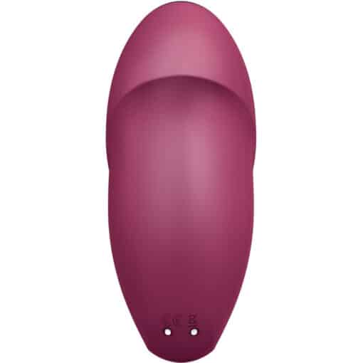 SATISFYER – TAP & CLIMAX 1 VIBRADOR LAY-ON ROJO - intimamenities.com