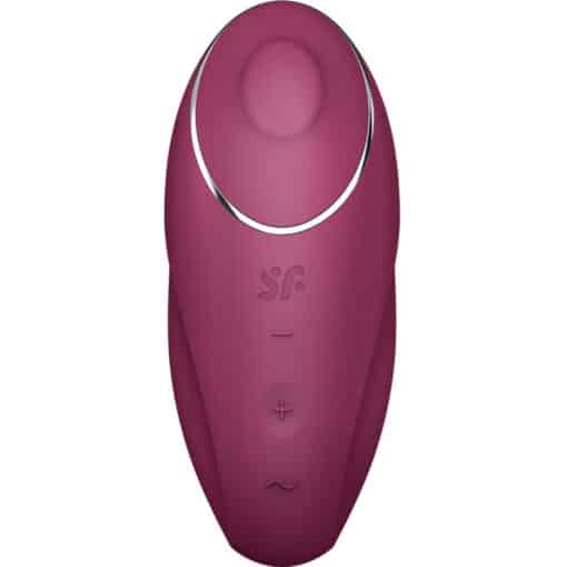 SATISFYER – TAP & CLIMAX 1 VIBRADOR LAY-ON ROJO - intimamenities.com