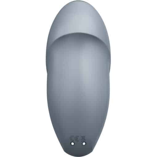 SATISFYER – TAP & CLIMAX 1 VIBRADOR LAY-ON GRIS - intimamenities.com