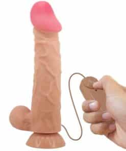 PRETTY LOVE - SLIDING SKIN SERIES DILDO REALÍSTICO CON VENTOSA PIEL DESLIZANTE CONTROL REMOTO NATURAL 24 CM