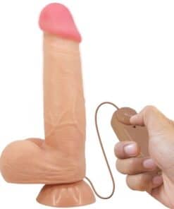 PRETTY LOVE - SLIDING SKIN SERIES DILDO REALÍSTICO CON VENTOSA PIEL DESLIZANTE CONTROL REMOTO  NATURAL 21.8 CM
