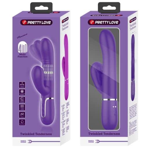 PRETTY LOVE – VIBRADOR PUNTO G MULTIFUNCIÓN MORADO - intimamenities.com