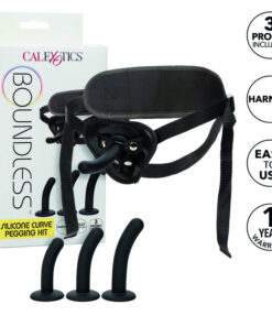 CALEXOTICS - BOUNDLESS KIT ARNÉS SILICONA CURVADO