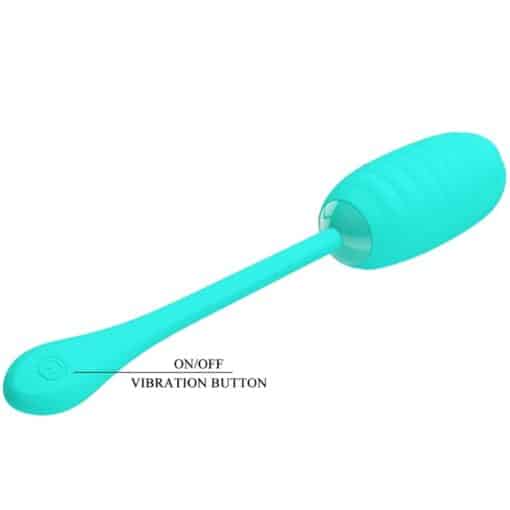 PRETTY LOVE – KIRK HUEVO VIBRADOR RECARGABLE VERDE AGUA - intimamenities.com