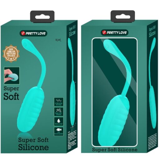 PRETTY LOVE – KIRK HUEVO VIBRADOR RECARGABLE VERDE AGUA - intimamenities.com