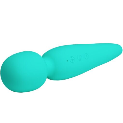 PRETTY LOVE – MEREDITH MASAJEADOR 12 MODOS VIBRACIÓN VERDE AGUA - intimamenities.com