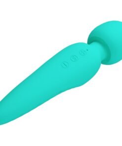 PRETTY LOVE – MEREDITH MASAJEADOR 12 MODOS VIBRACIÓN VERDE AGUA - intimamenities.com