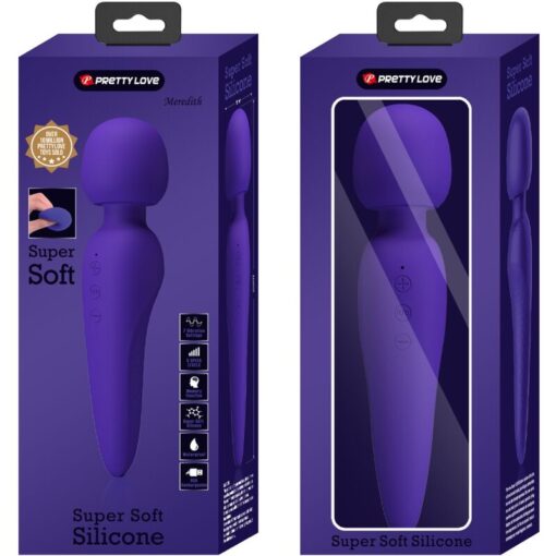 PRETTY LOVE – MEREDITH MASAJEADOR 12 MODOS VIBRACIÓN LILA - intimamenities.com