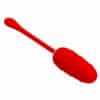 PRETTY LOVE – HUEVO VIBRADOR CON TEXTURA MARINA RECARGABLE ROJO - intimamenities.com