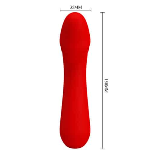 PRETTY LOVE – CETUS VIBRADOR RECARGABLE ROJO - intimamenities.com