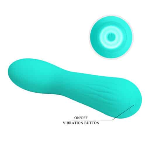 PRETTY LOVE – FAUN VIBRADOR RECARGABLE VERDE AGUA - intimamenities.com