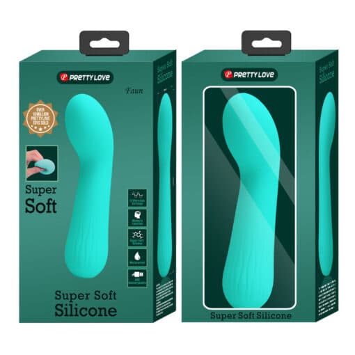 PRETTY LOVE – FAUN VIBRADOR RECARGABLE VERDE AGUA - intimamenities.com