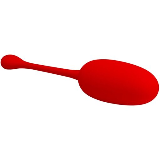 PRETTY LOVE – KNUCKER HUEVO VIBRADOR RECARGABLE ROJO - intimamenities.com