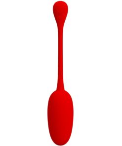 PRETTY LOVE – KNUCKER HUEVO VIBRADOR RECARGABLE ROJO - intimamenities.com