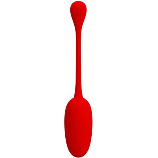 PRETTY LOVE – KNUCKER HUEVO VIBRADOR RECARGABLE ROJO - intimamenities.com