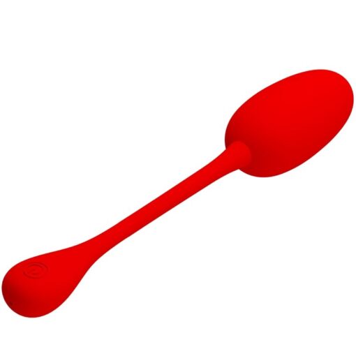 PRETTY LOVE – KNUCKER HUEVO VIBRADOR RECARGABLE ROJO - intimamenities.com