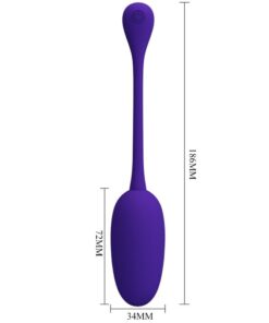 PRETTY LOVE – KNUCKER HUEVO VIBRADOR RECARGABLE LILA - intimamenities.com