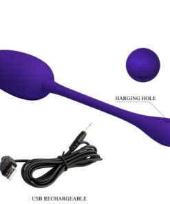PRETTY LOVE – KNUCKER HUEVO VIBRADOR RECARGABLE LILA - intimamenities.com