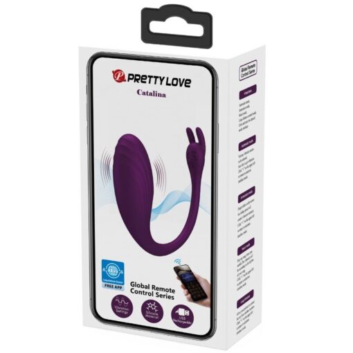 PRETTY LOVE – CATALINA VIBRADOR APP CONTROL REMOTO LILA - intimamenities.com