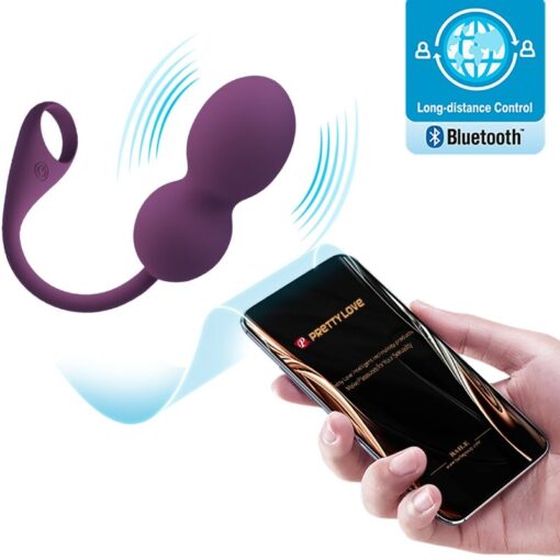 PRETTY LOVE – ELVIRA KEGEL BALLS APP CONTROL REMOTO MORADO - intimamenities.com