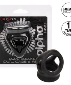 CALEXOTICS - ALPHA ANILLO DE JAULA DOBLE NEGRO