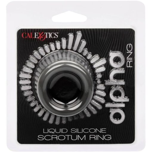 CALEXOTICS - ALPHA ANILLO EXTENSIÓN ESCROTO DOBLE NEGRO - Imagen 2