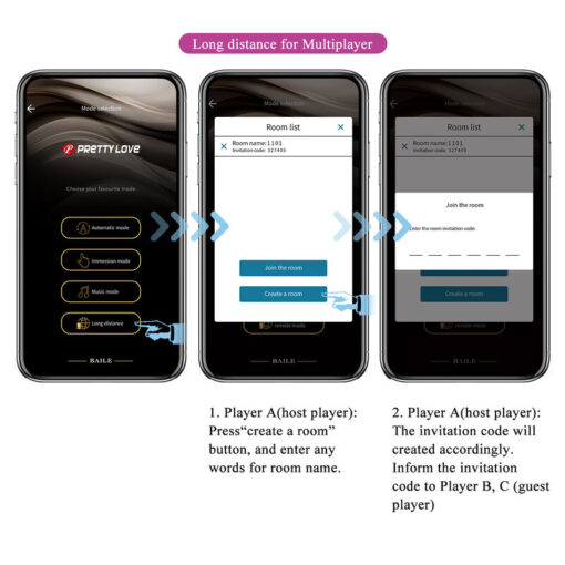 PRETTY LOVE – HECTOR VIBRADOR ELECTROSHOCK POR CONTROL POR APP LILA - intimamenities.com