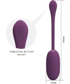 PRETTY LOVE – DOREEN HUEVO VIBRADOR RECARGABLE LILA - intimamenities.com