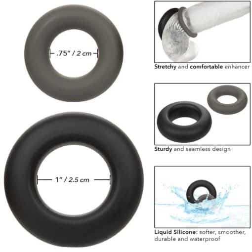 CALEXOTICS - ALPHA SET DE 2 ANILLOS PROLONG GRIS - Imagen 8