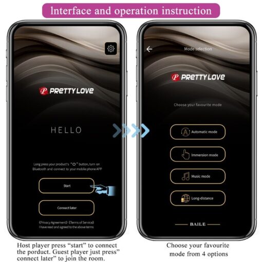 PRETTY LOVE – AUGUST VIBRADOR DOBLE PLACER APP REMOTE - intimamenities.com