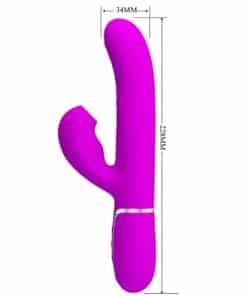 PRETTY LOVE – PERLITA VIBRADOR PUNTO G 3 EN 1 MULTIFUNCIÓN VIOETA - intimamenities.com