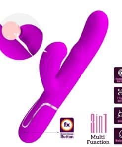 PRETTY LOVE – PERLITA VIBRADOR PUNTO G 3 EN 1 MULTIFUNCIÓN VIOETA - intimamenities.com