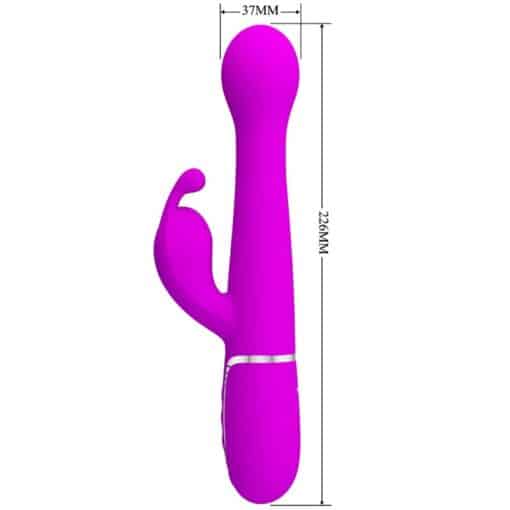 PRETTY LOVE – DEJON VIBRADOR RABBIT 3 EN 1 MULTIFUNCIÓN VIOLETA - intimamenities.com
