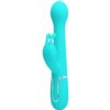 PRETTY LOVE – DEJON VIBRADOR RABBIT 3 EN 1 MULTIFUNCIÓN VERDE AGUA - intimamenities.com