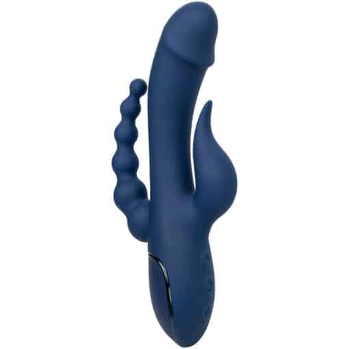 CALEXOTICS – VIBRADOR TRIPLE ORGASM AZUL - intimamenities.com