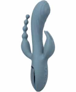 CALEXOTICS – VIBRADOR TRIPLE ÉXTASIS GRIS - intimamenities.com