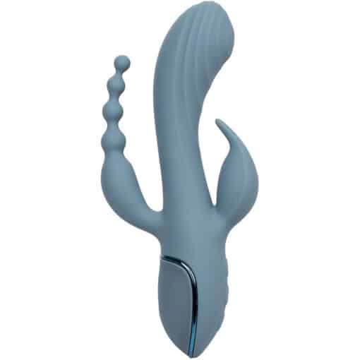 CALEXOTICS – VIBRADOR TRIPLE ÉXTASIS GRIS - intimamenities.com