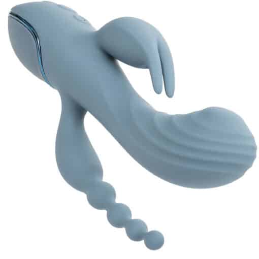 CALEXOTICS – VIBRADOR TRIPLE ÉXTASIS GRIS - intimamenities.com